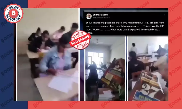 Uttar Pradesh Video Shows Mass Cheating In LLB Exam, Not UPSC