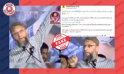 Video Of Asaduddin Owaisi Reciting Shiv Tandav Hymn Is A Deepfake