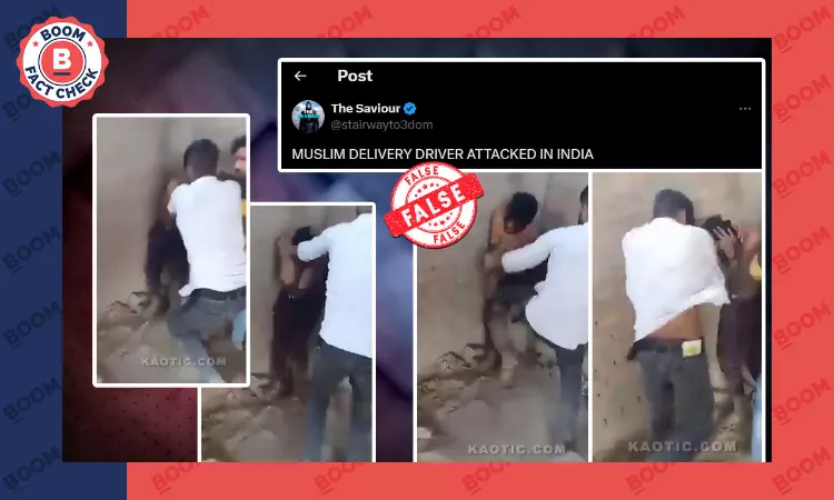 Video of Delivery Boy Being Thrashed Peddled With False Communal Claim