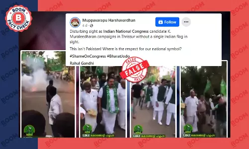No, This Video Does Not Show Pakistani Flags in Kerala Rally