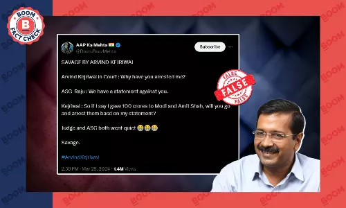 Delhi CM Kejriwals Savage Courtroom Exchange with ASG Raju Is Fake