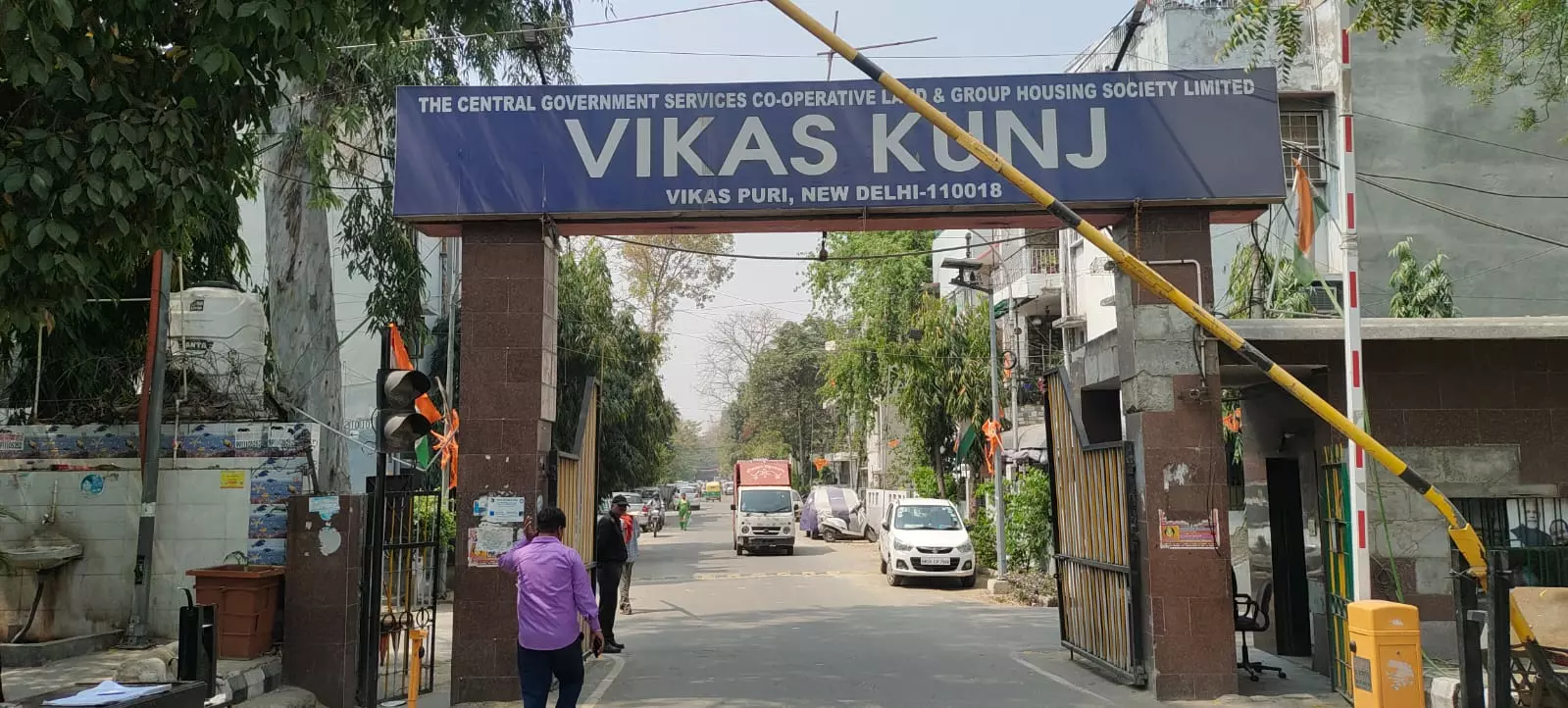 Photo of the housing complex in Delhi that issued the viral circular for its residents (Picture courtesy : Rohit Kumar, BOOM)