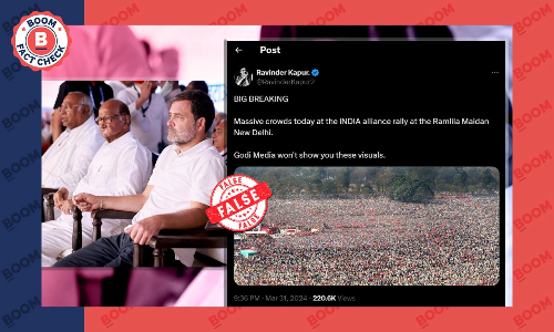 Photo From 2019 Left Front Rally Shared As INDIA Alliance Delhi Event