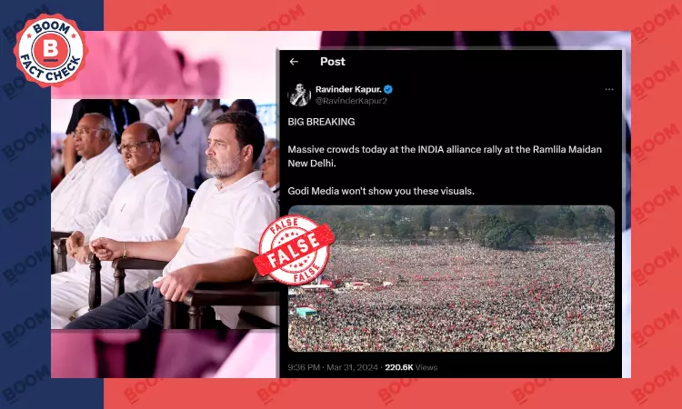 Photo From 2019 Left Front Rally Shared As INDIA Alliance Delhi Event