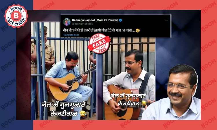 BJP Functionaries Share AI Generated Audio, Images Of Kejriwal Singing In Jail