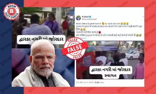 No, This Video Does Not Show BJP Campaigners Getting Thrashed In Gujarat