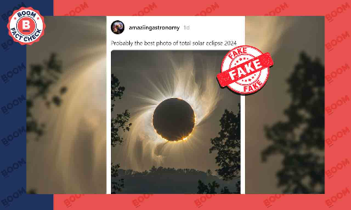 AI Generated Image Viral As Photograph of Total Solar Eclipse 2024