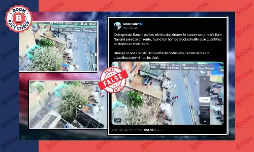 Ranchi Polices Drone Surveillance Video Peddled With False Communal Claim