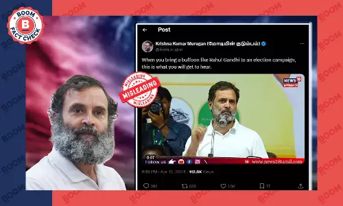 Video Of Rahul Gandhi Speaking About Dosas In Poll Campaign Is Digitally Altered