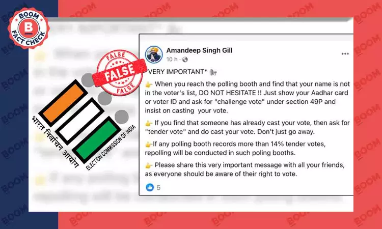 False Claims On Challenge Vote And Tender Vote Go Viral