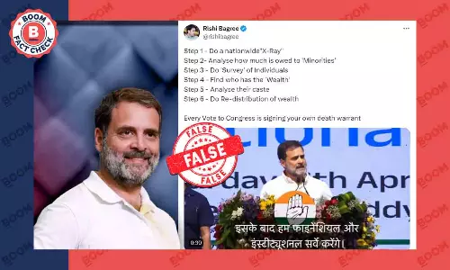 Cropped Video Of Rahul Gandhi On Caste Census Shared With Communal Spin