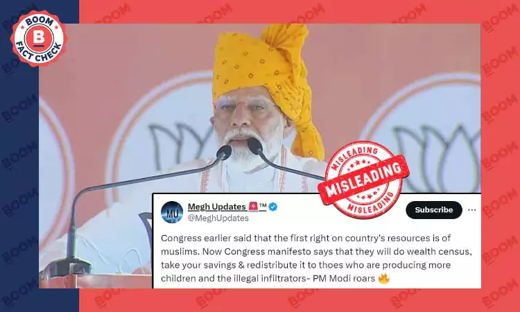 PM Modis Claims On Wealth Redistribution In Congress Manifesto Are Misleading