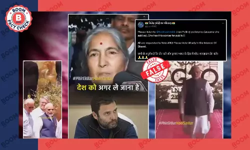 Viral Video Does Not Show CPI-M Leader Subhashini Ali Praising PM Modi