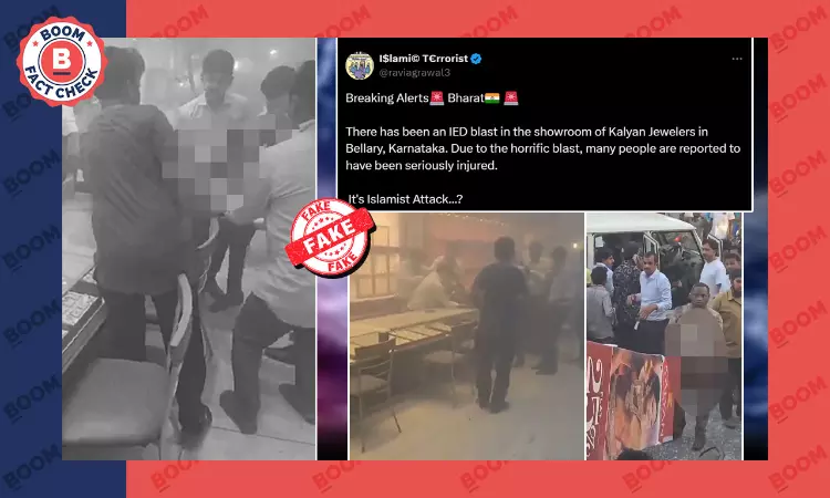 AC Gas Blast At Karnataka Jewellery Store Falsely Viral As Terrorist Attack