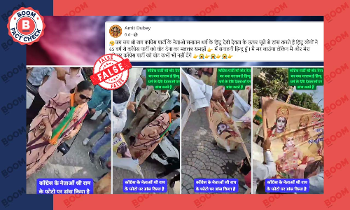 Video Of BJP Workers Peddled As Congress Members Insulting Hindu Deities