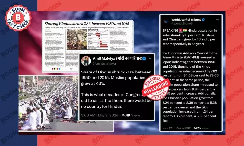 Claims Around PMEACs Population Report Are Misleading with Communal Undertones