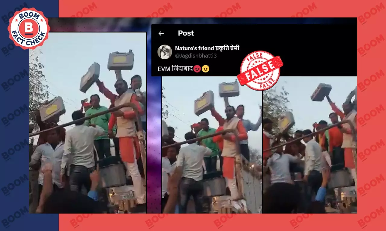 Old Video Of EVMs Found Inside A Vehicle In Varanasi Peddled As Recent