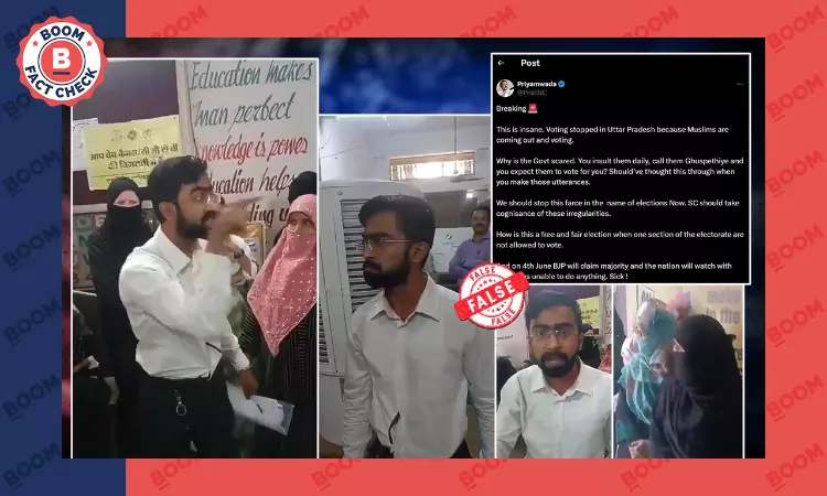 Video Of Man Alleging Voter Manipulation In Bhopal Falsely Shared As UP