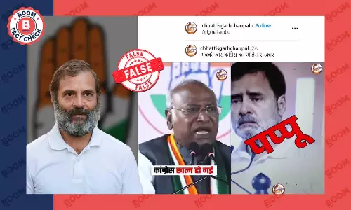Cropped Video Peddled As Mallikarjun Kharge Saying Congress Is Finished