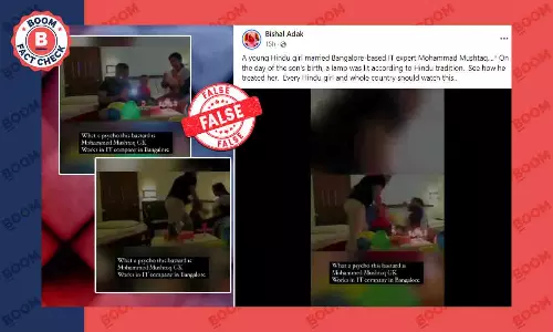 Old Video of Husband Assaulting Wife Shared With False Communal Claim