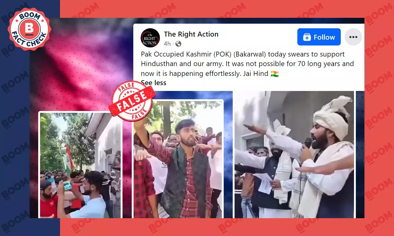 Old Video From J&K Revived Falsely As PoK Residents Supporting India