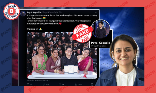 Impersonator Of Cannes Grand Prix Winner Payal Kapadia Goes Viral On X