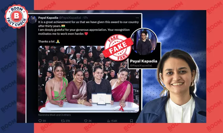 Impersonator Of Cannes Grand Prix Winner Payal Kapadia Goes Viral On X