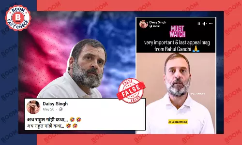 Video Of Rahul Gandhi Saying Congress Wants To Destroy Constitution Is Altered