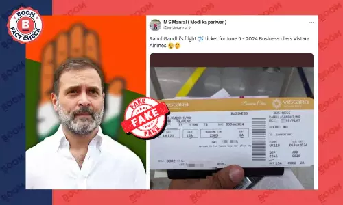 Morphed Boarding Pass Viral As Rahul Gandhi Leaving For Thailand Post Polls