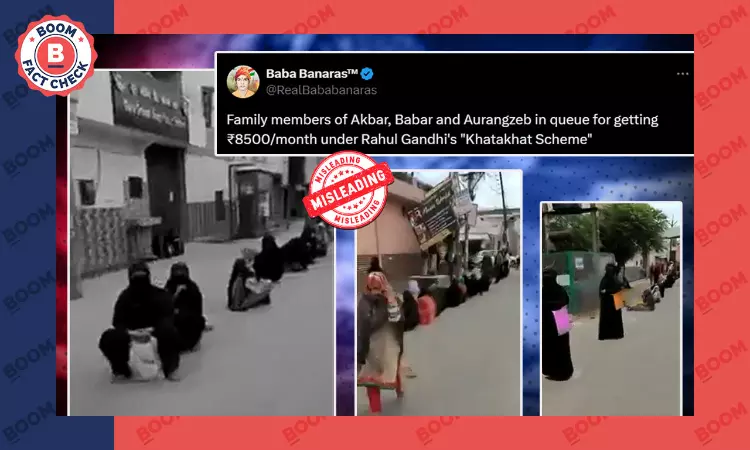 Old Video of Women Waiting Outside Bank Falsely Linked to Congress Poll Promise