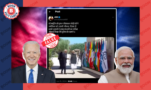 No, PM Modi Did Not Refuse US President Bidens Handshake At G7 Summit