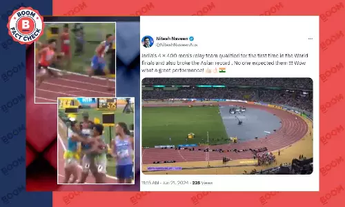 Video Of Indian Mens Relay Team Shattering Asian Record Is From 2023
