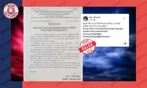 Viral Circular About Thieves Entering Societies Peddled As Recent