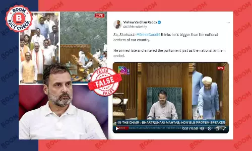 Did Rahul Gandhi Skip National Anthem In Parliament? A FactCheck
