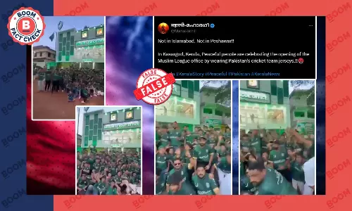 IUML Party Workers’ Green Arangadi Outfit Peddled As Pakistan Jerseys