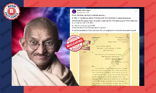 Misleading Claims About Gandhi Getting Personal Allowance In Prison Revived