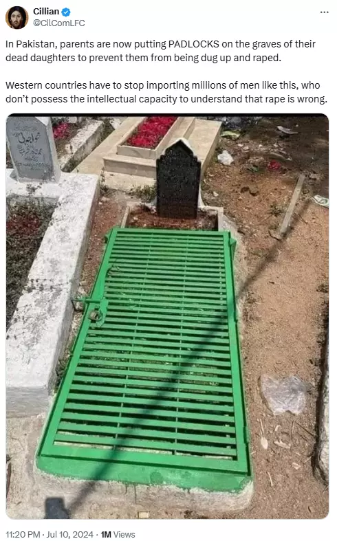 necrophilia Picture Of Locked Grave Viral With False Necrophilia In Pakistan Claim |  BOOM
