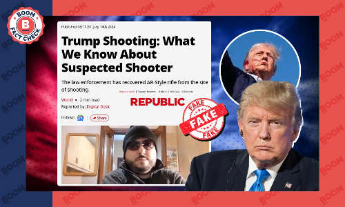 Trump Rally Shooting: Photo Of Italian Football Journalist Peddled As Shooter