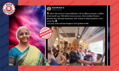 Video Of Nirmala Sitharaman In Metro Is From Lok Sabha Election Campaign