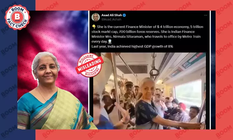 Video Of Nirmala Sitharaman In Metro Is From Lok Sabha Election Campaign