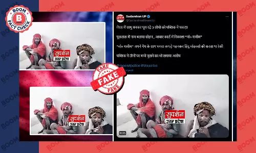 Sudarshan News Falsely Claims Sadhus Caught In Meerut Are Muslims