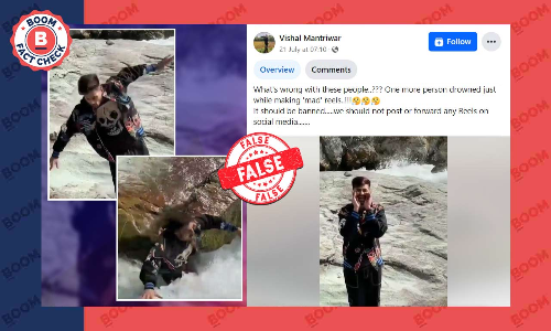 No, This Video Does Not Show A Youth Drowning While Shooting Reels