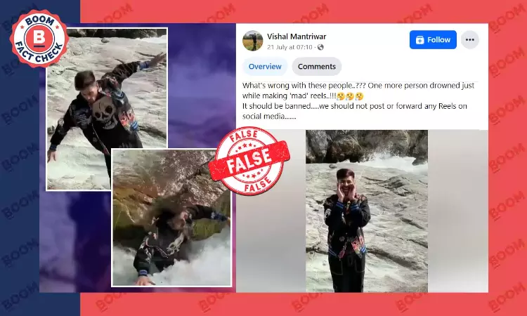 No, This Video Does Not Show A Youth Drowning While Shooting Reels