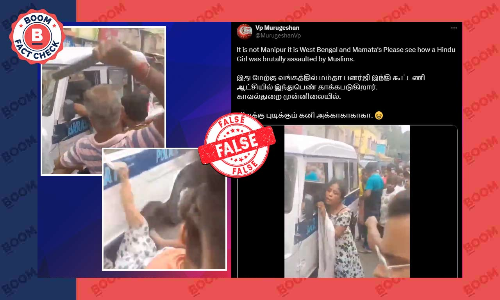 Video Of Attack On Woman In WB Peddled With False Communal Claim