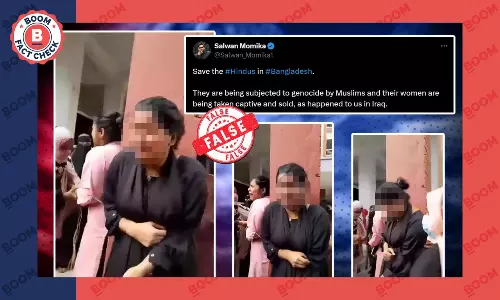 Old Video Of Awami League Student Members Harassed Viral With Communal Claim