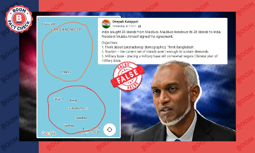 No, Maldives Did Not Hand Over 28 Islands To India; False Claim Goes Viral