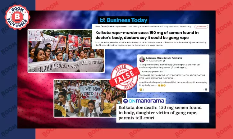 RG Kar: Autopsy Report Does Not Indicate 150mg Of Semen In Victims Body