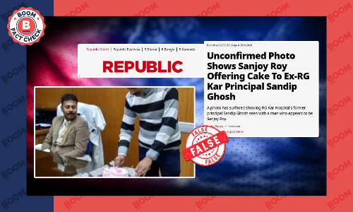 No, This Is Not Rape Accused Sanjay Roy Cutting Cake With RG Kar Ex-Principal