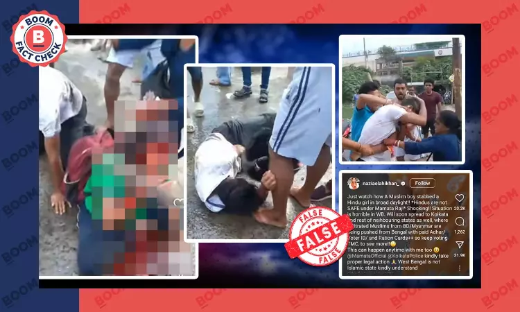 Viral Video Falsely Shared As Muslim Youth Stabbing Hindu Girl in West Bengal
