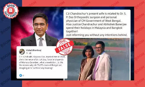 Viral Posts Claiming CJI Family Ties To Bengal CMs Physician Are False